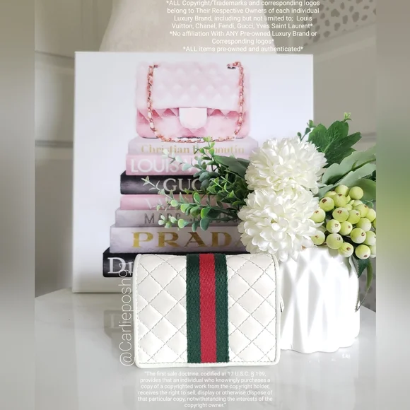 Authentic Pre-owned Gucci Quilted Trapuntata Compact Wallet - Picture 4 of 14